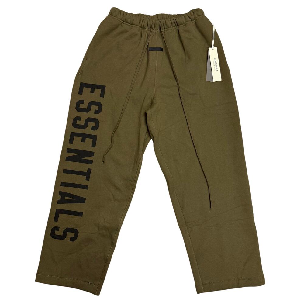 Fear of God Essentials Fleece Relaxed Sweatpant 'Olive' Size S